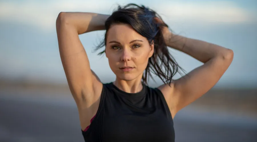 A confident woman ready to train, choosing a personal trainer in Phuket