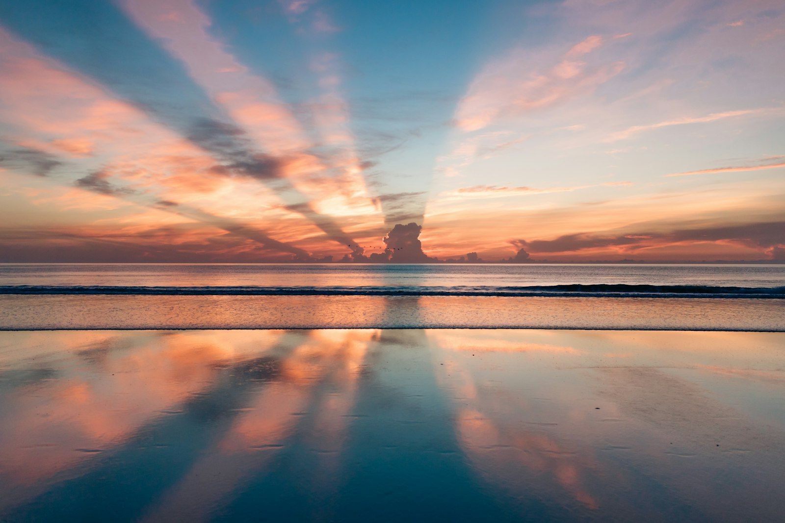 Sunrise over a Phuket beach, the best time to exercise in the cool of the day