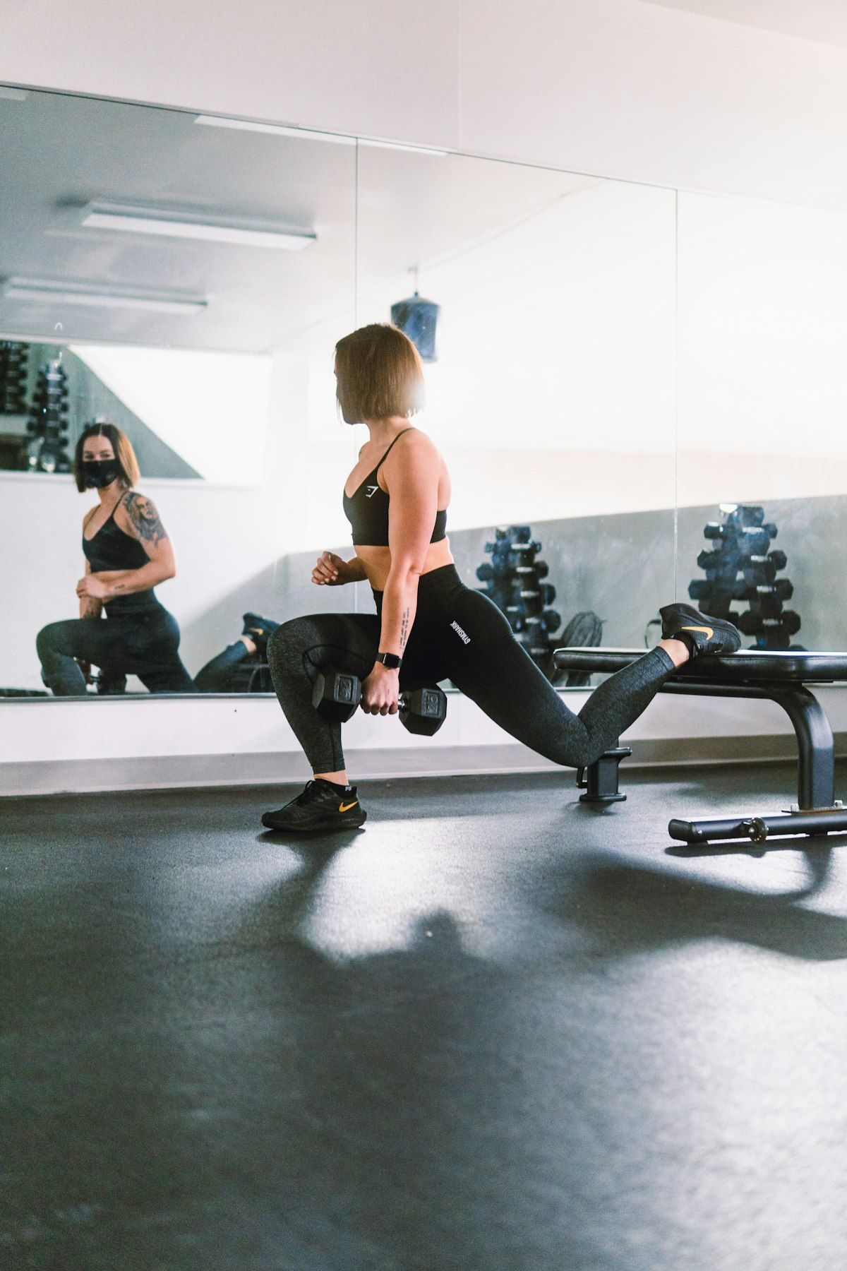 Woman following her training plan on a solo day between coached sessions